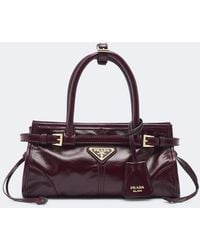 Prada - Bonnie Mini Leather Top-Handle Bag - Lyst