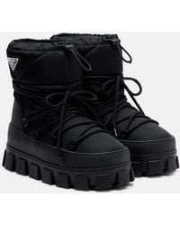 Prada - Re-Nylon Gabardine Snow Boots - Lyst