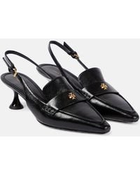 Tory Burch - Leather Slingback Pumps - Lyst