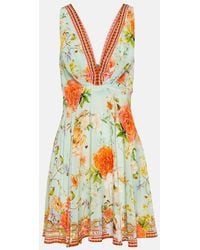 CAMILLA - Verziertes Minikleid Aus Seide - Lyst