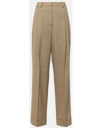 The Row - Tor Virgin Wool Wide-Leg Pants - Lyst