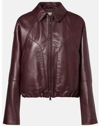 Brunello Cucinelli - Leather Jacket - Lyst