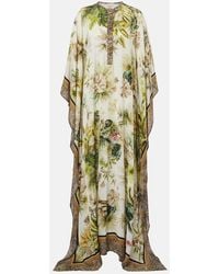 Elie Saab - Savannah Printed Chiffon Kaftan - Lyst