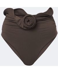 Magda Butrym - Floral-Applique Bikini Bottoms - Lyst