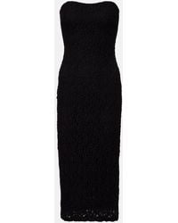Max Mara - Elegante Luciana Strapless Midi Dress - Lyst