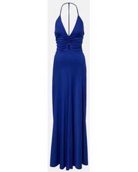 Victoria Beckham - Ruched Maxi Dress - Lyst