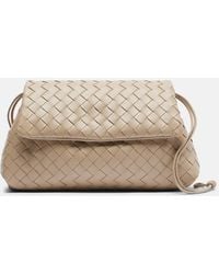 Bottega Veneta - Giorno Intrecciato Small Leather Shoulder Bag - Lyst