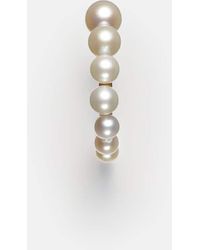 Sophie Bille Brahe - Petit Boucle De Perle 14Kt Hoop Earring With Freshwater Pearls - Lyst