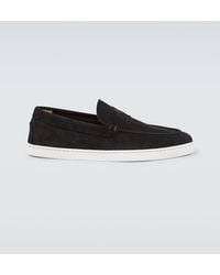 Christian Louboutin - Slip-Ons Varsiboat Aus Veloursleder - Lyst
