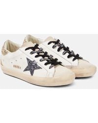 Golden Goose - Super-Star Leather Sneakers - Lyst