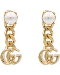 Gucci Gold-tone And Faux Pearl Earrings - Metallic