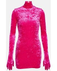 Vetements - Velvet Minidress - Lyst
