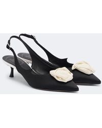 Roger Vivier - Rose Vivier Satin Slingback Pumps - Lyst