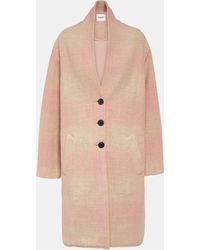 Isabel Marant - Checked Wool-blend Coat - Lyst