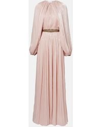 Costarellos - Jazmin Georgette Lame Gown - Lyst
