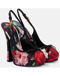 Dolce & Gabbana - Satin Slingbacks - Lyst