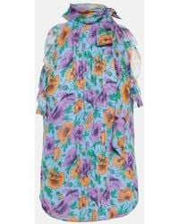 Veronica Beard - Dali Floral Silk Top - Lyst