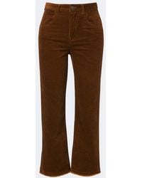 Isabel Marant - Ruthie Cropped Corduroy Straight Pants - Lyst