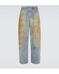 Acne Studios - Jeans Anchos Con Efecto Desgastado - Lyst