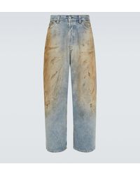 Acne Studios - Jeans anchos con efecto desgastado - Lyst