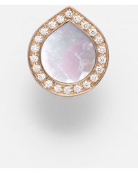 Repossi - Antifer 18kt Rose Gold Single Earring With Gemstones - Lyst
