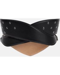 Alaïa - Perforated Leather Belt - Lyst