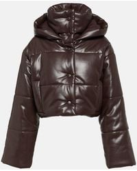 Nanushka - Aveline Faux Leather Puffer Jacket - Lyst