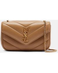 Saint Laurent - Loulou Mini Leather Crossbody Bag - Lyst