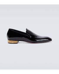 Christian Louboutin - Patent Leather Loafers - Lyst