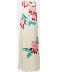 Rebecca Vallance - Sunblush Floral Silk Maxi Dress - Lyst