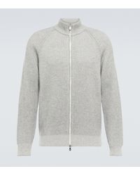 Brunello Cucinelli Cashmere Vanise Turtleneck Sweater - Gray