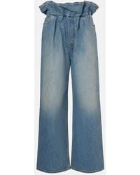 Loewe - Jeans Flamenco A Vita Alta E Gamba Larga - Lyst