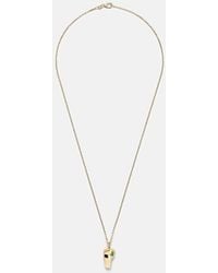 Anita Ko - 18Kt Pendant Necklace With Emeralds - Lyst