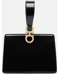 Ferragamo - Clutch Small Aus Lackleder - Lyst