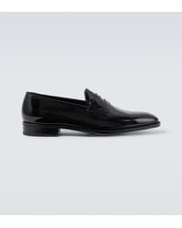John Lobb - Jamie Patent Leather Penny Loafers - Lyst