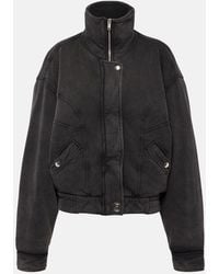 Isabel Marant - Parveti Washed-Effect Bomber Jacket - Lyst