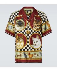 Dolce & Gabbana - Camp Collar Shirt - Lyst