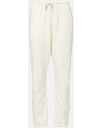 The Row - Teo Cotton And Cashmere Sweatpants - Lyst