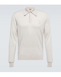 Tod's - Wool, Silk, And Cashmere Polo Shirt - Lyst
