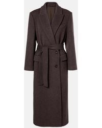 Brunello Cucinelli - Wool And Cashmere Wrap Coat - Lyst