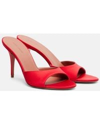 AMINA MUADDI - Elodie 90 Satin Mules - Lyst