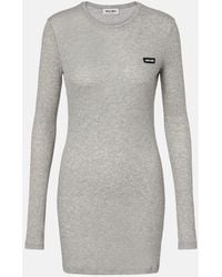 Miu Miu - Robe En Coton - Lyst