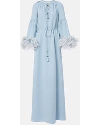 Valentino - Cady Couture Feather-Trimmed Gown - Lyst
