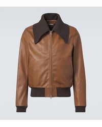 Our Legacy - Pharos Leather Bomber Jacket - Lyst