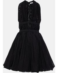 Alaïa - Dresses Noir Cotton Polyester - Lyst