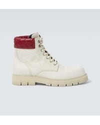 Bottega Veneta - Bottines Haddock Intrecciato En Cuir - Lyst