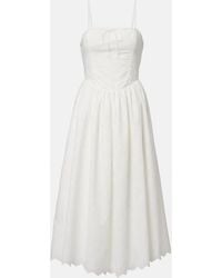 Faithfull the Brand - Tulla Broderie Anglaise Midi Dress - Lyst