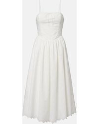 Faithfull the Brand - Tulla Broderie Anglaise Midi Dress - Lyst
