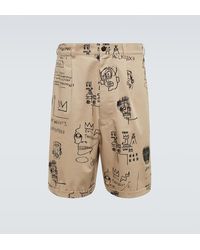 Junya Watanabe - X Basquiat Printed Cotton Shorts - Lyst