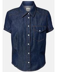 KHAITE - Cavazos Denim Shirt - Lyst